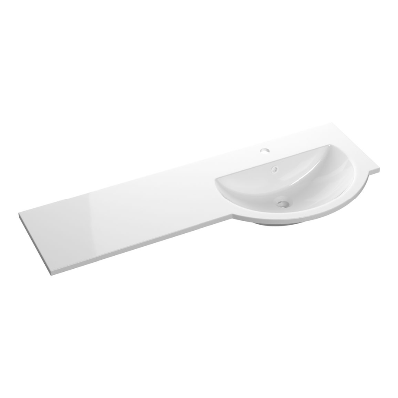 Opulent 1244mm Standard Round One-Piece Basin and Overflow Ring - Right Hand (OBC109933)