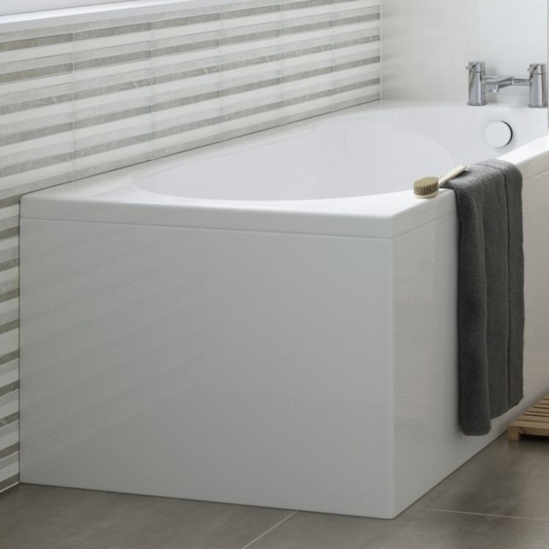 Opulent 1810x810mm One-Piece Bath Panel - White Gloss (OBC3488)