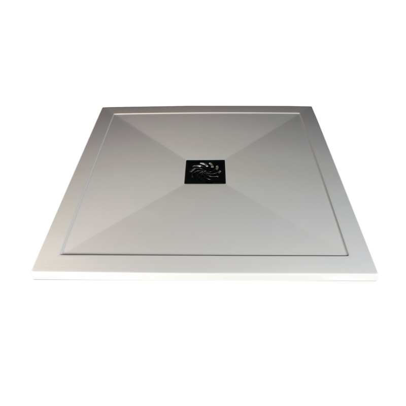 Opulent 25mm Ultra-Slim 800mm x 800mm Square Tray and Waste (OBC3838)