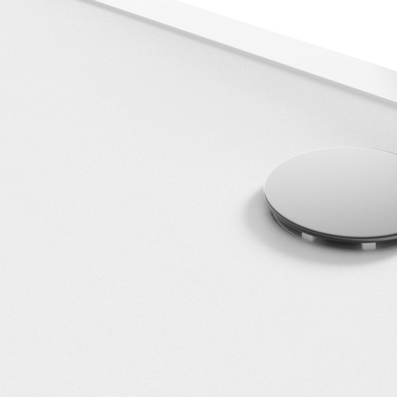 Opulent 28mm Anti-Slip Ultra-Slim 1700x900mm Rectangular Tray and Waste (OBC111484)