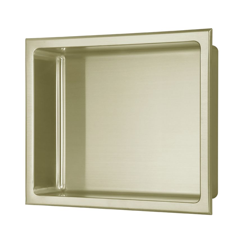 Opulent 305x360mm Bathroom Niche - Brushed Brass (OBC116306)