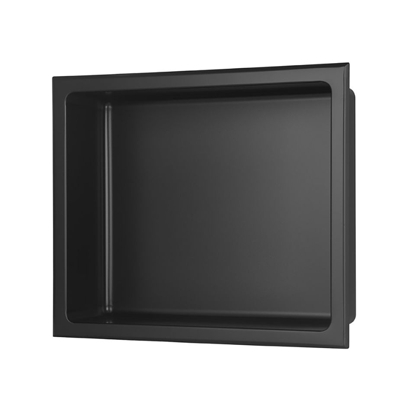 Opulent 305x360mm Bathroom Niche - Matt Black (OBC116304)