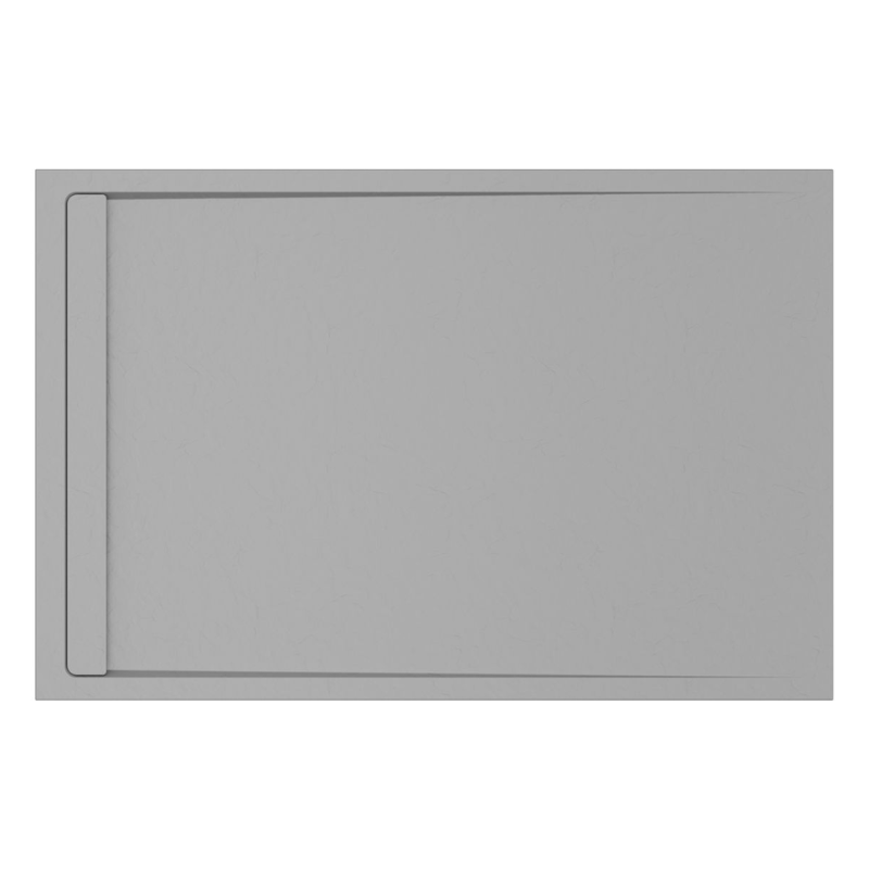 Opulent 30mm Slate 1700x800mm Rectangular Tray and Waste - Grey (OBC111453)