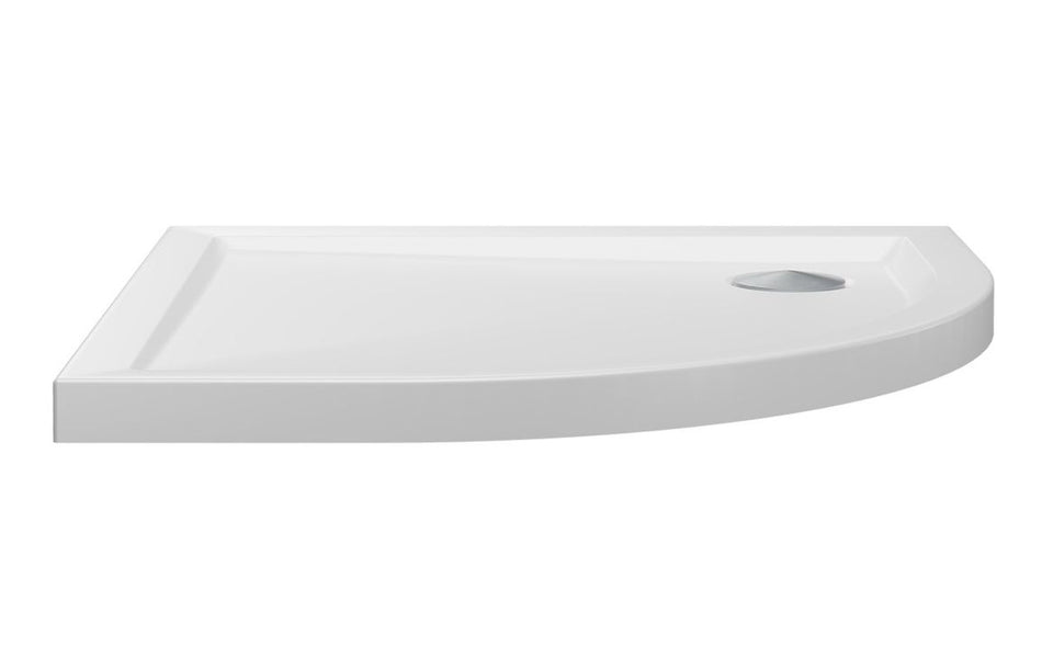 Opulent 40mm Low Profile 1000mm Quadrant Tray & Waste - White (OBC117196)