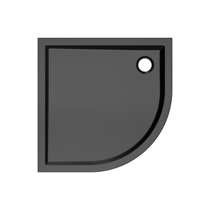 Opulent 40mm Low Profile 900mm Quadrant Tray and Waste - Matt Black (OBC111433)