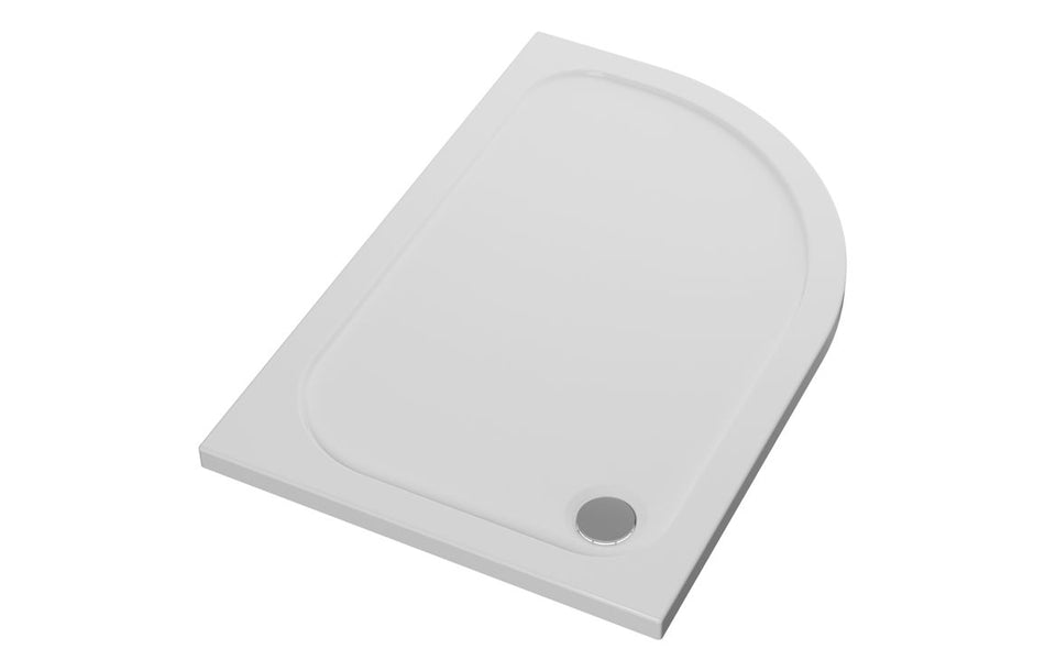 Opulent 45mm Low Profile 1000x800mm Offset Quadrant Tray & Waste - Right Hand (OBC116985)