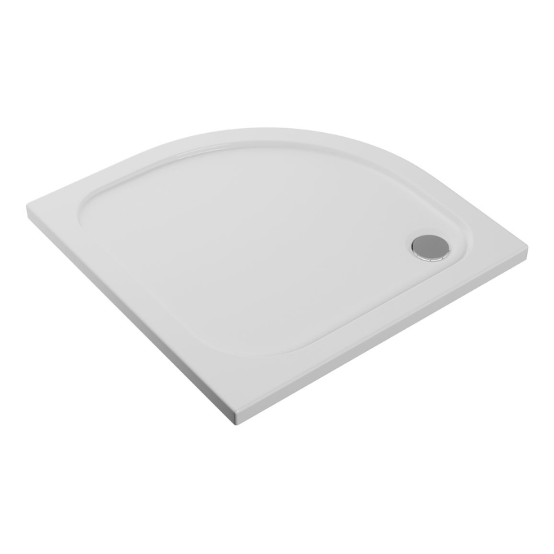 Opulent 45mm Low Profile 900mm Quadrant Tray and Waste - White (OBC111462)
