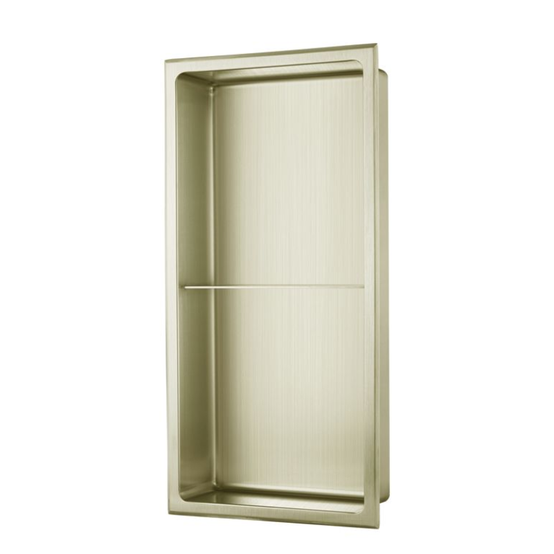 Opulent 610x305mm Bathroom Niche - Brushed Brass (OBC116307)
