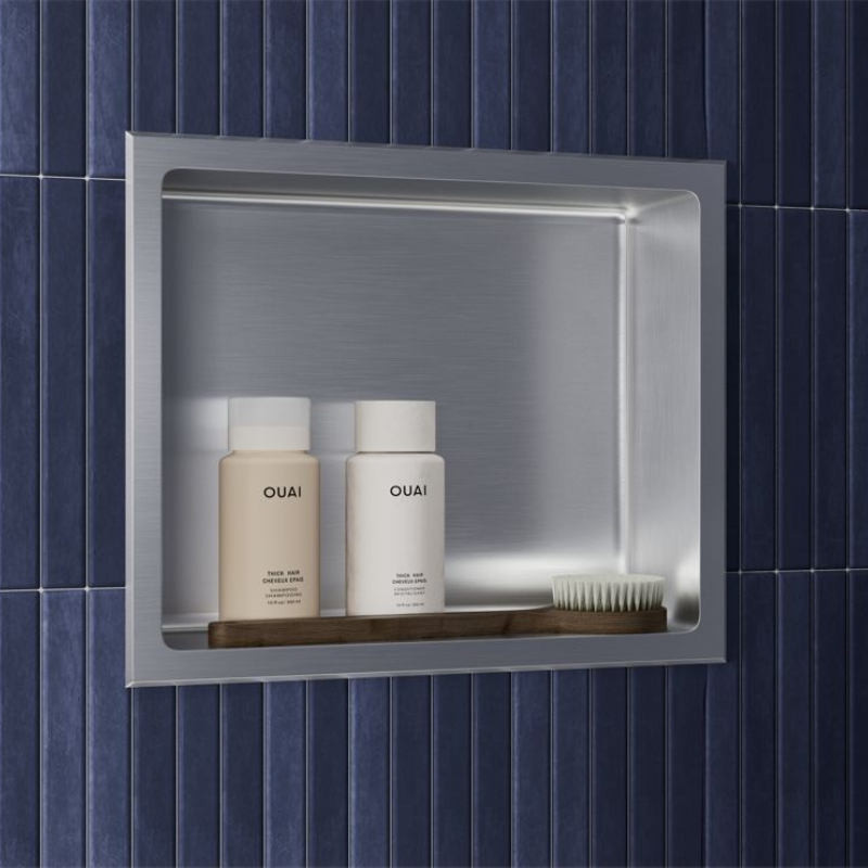 Opulent 610x305mm Bathroom Niche - Stainless Steel (OBC116303)