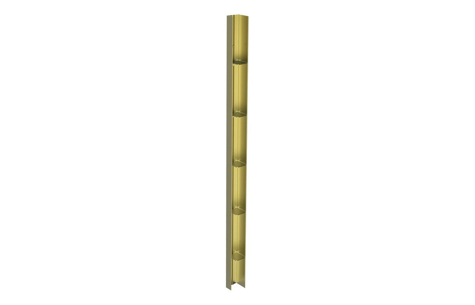 Opulent Alamo 1950mm Wetroom Storage Shelves - Brushed Brass (OBC116974)