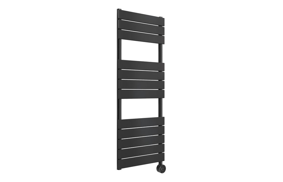 Opulent Aquarius Electric Square Ladder Radiator (500x1200x50mm) - Matt Black (OBC117231)