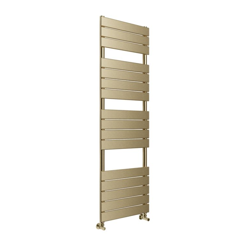 Opulent Aquarius Square Ladder Radiator - 500x1500mm - Brushed Brass (OBC108796)