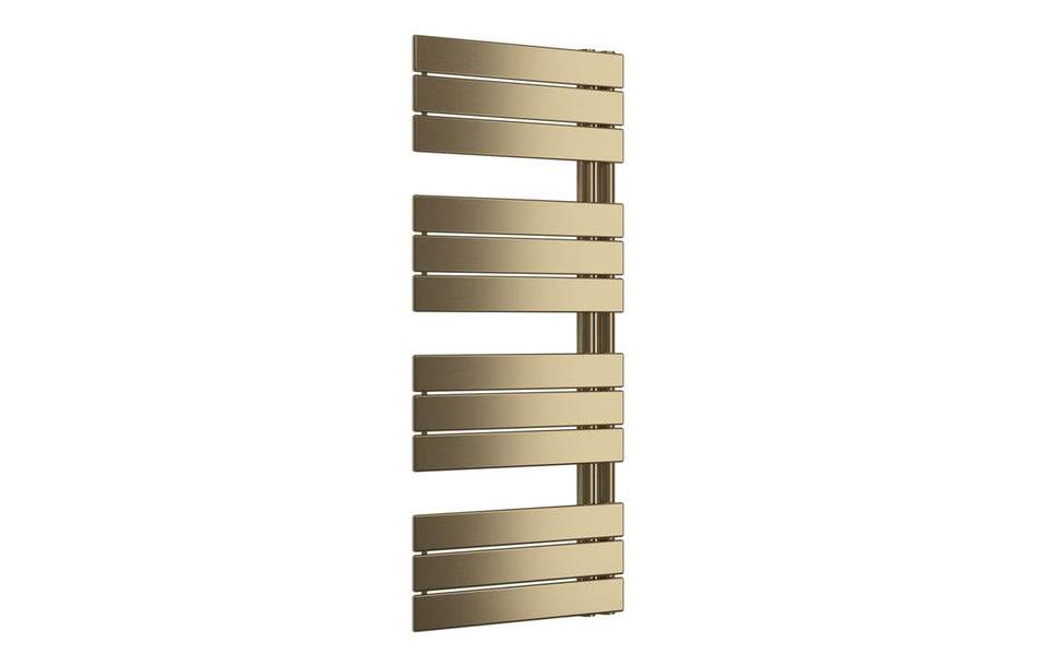Opulent Atra Designer Square Ladder Radiator (500x1130x30mm) - Brushed Brass (OBC117226)
