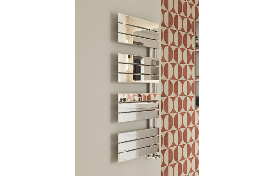Opulent Atra Designer Square Ladder Radiator (500x1130x30mm) - Chrome (OBC117224)