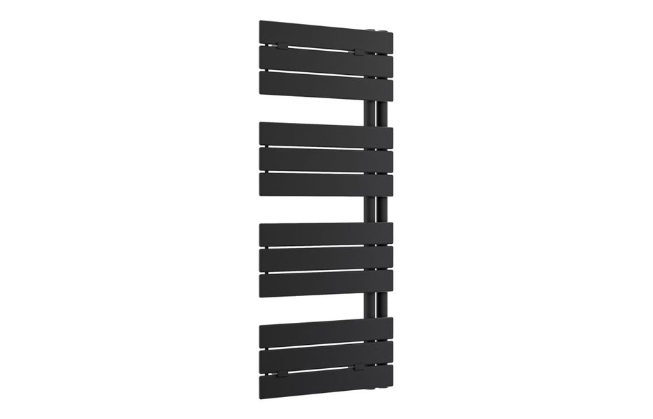 Opulent Atra Designer Square Ladder Radiator (500x1130x30mm) - Matt Black (OBC117225)