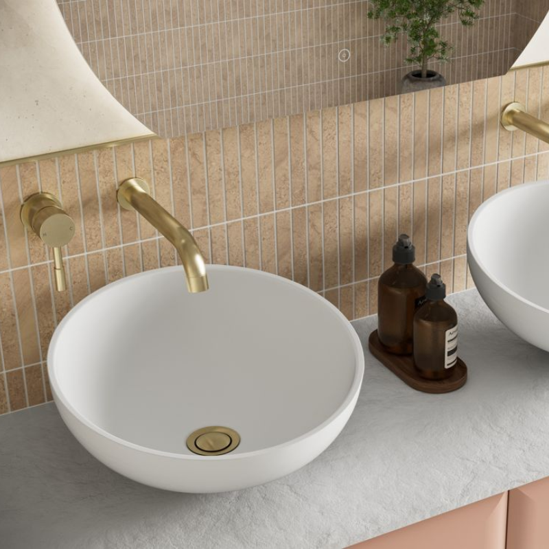 Opulent Avignon 380x380mm Resin Washbowl - White (OBC116017)