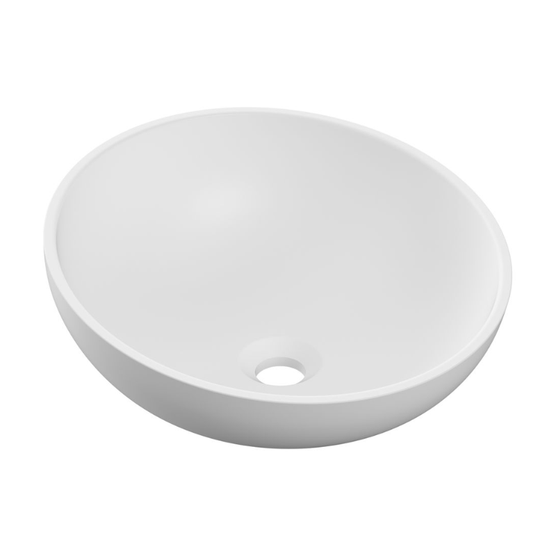 Opulent Avignon 380x380mm Resin Washbowl - White (OBC116017)