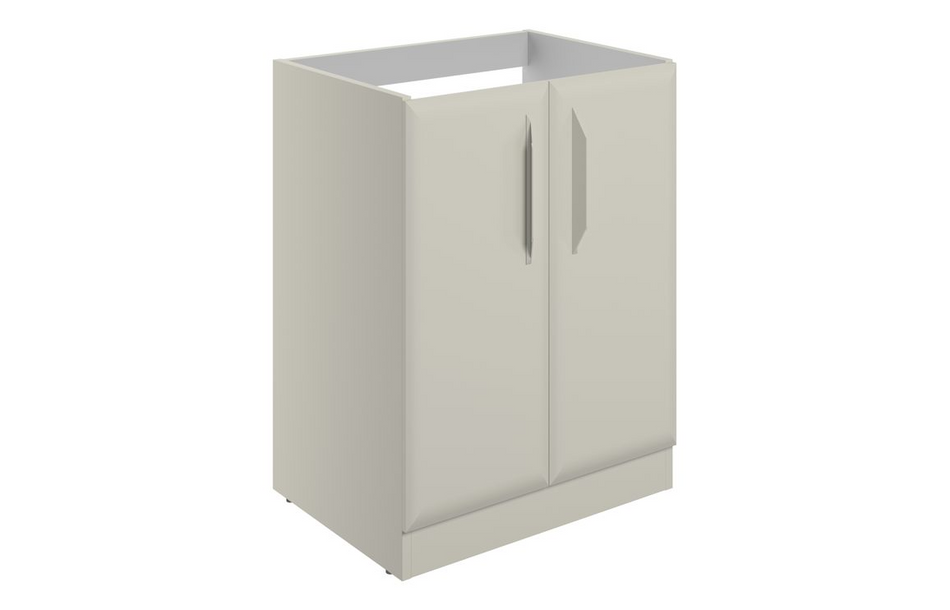 Opulent Barnsdale 600mm Floor Standing 2 Door Basin Unit - No Top - Matt Latte (OBC116097)