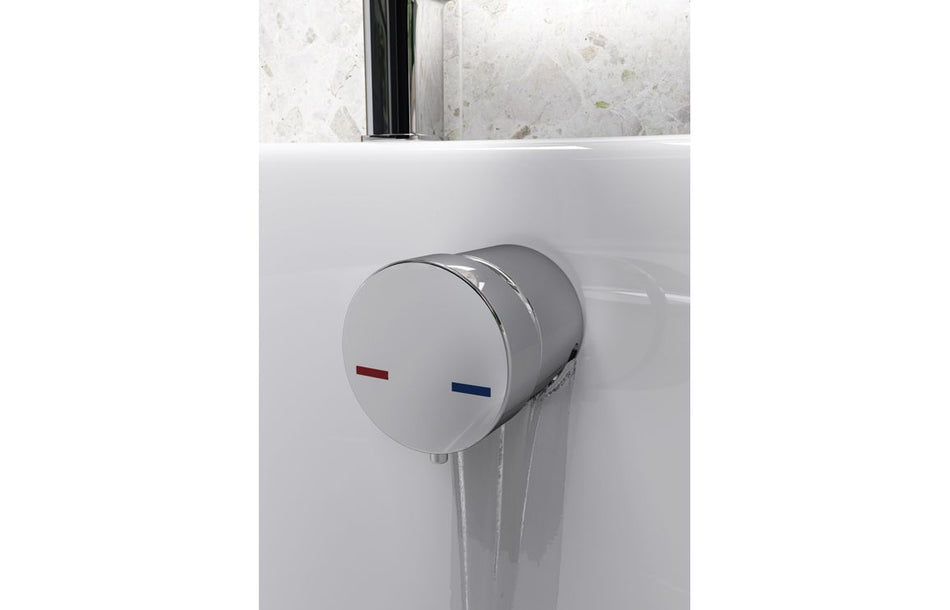 Opulent Bath Overflow Filler with Integrated Valve - Chrome (OBC108976)