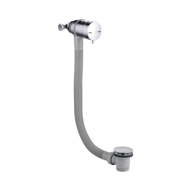 Opulent Bath Overflow Filler with Integrated Valve - Chrome (OBC108976)