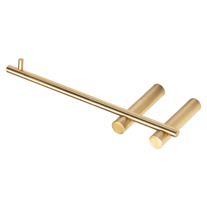 Opulent Blake Toilet Roll Holder - Brushed Brass (OBC105484)