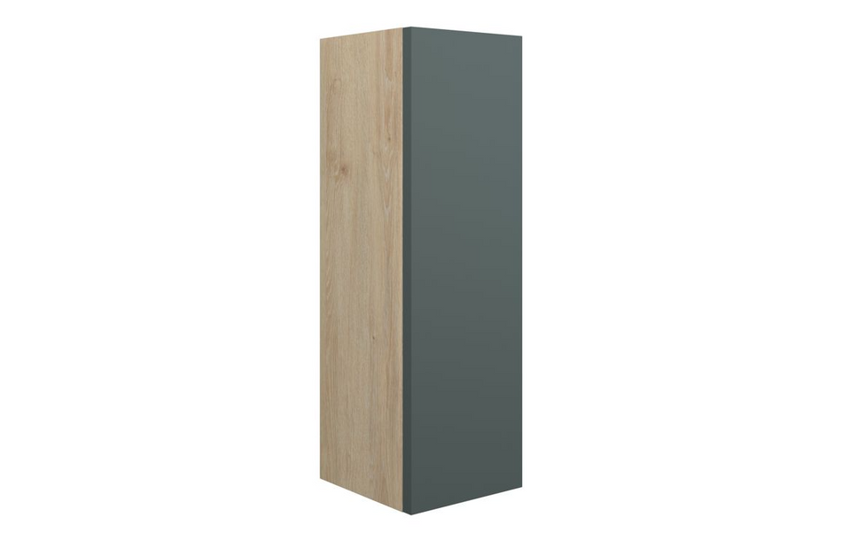 Opulent Boone 200mm Slim Base Unit - Matt Green / Oak Cabinet (OBC110736)