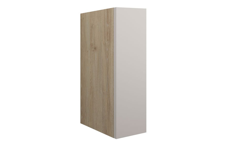Opulent Boone 200mm Standard Toilet Roll Unit - Matt Dove Grey / Oak Cabinet (OBC110526)