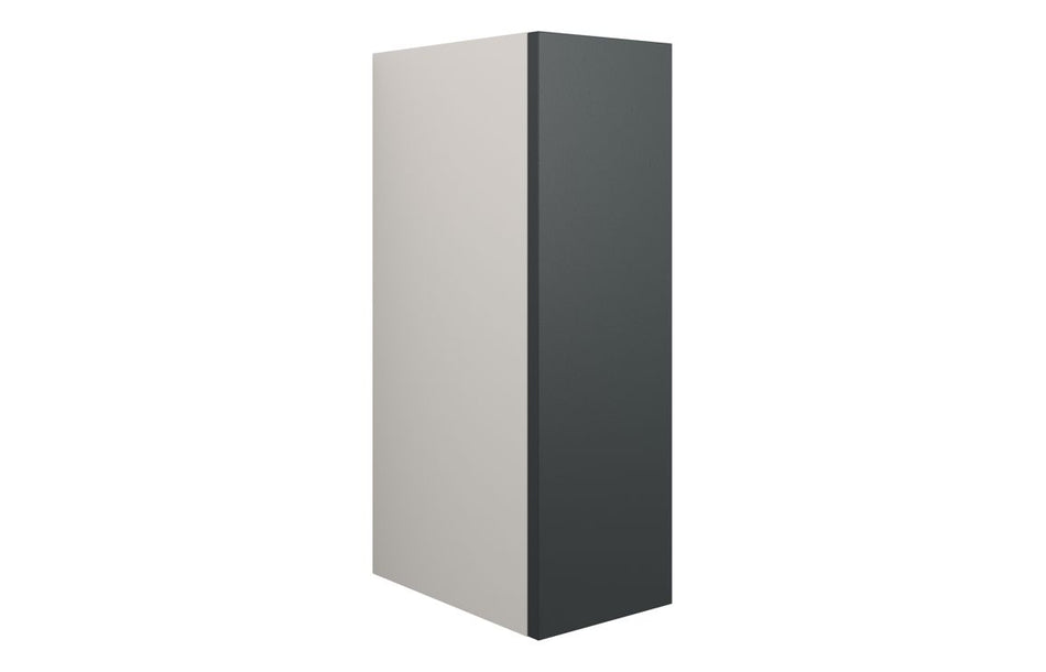 Opulent Boone 200mm Standard Toilet Roll Unit - Matt Graphite Grey / Grey Cabinet (OBC110454)