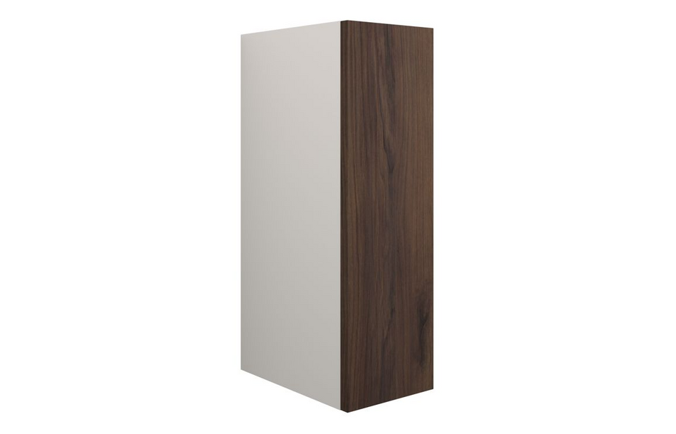 Opulent Boone 200mm Standard Toilet Roll Unit - Warm Walnut / Grey Cabinet (OBC110809)