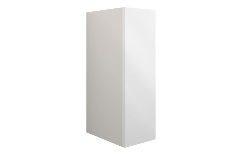 Opulent Boone 200mm Standard Toilet Roll Unit - White Gloss / Grey Cabinet (OBC110383)