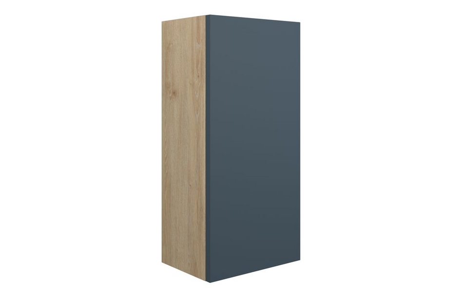 Opulent Boone 300mm Slim Base Unit - Matt Arley Blue / Oak Cabinet (OBC110884)