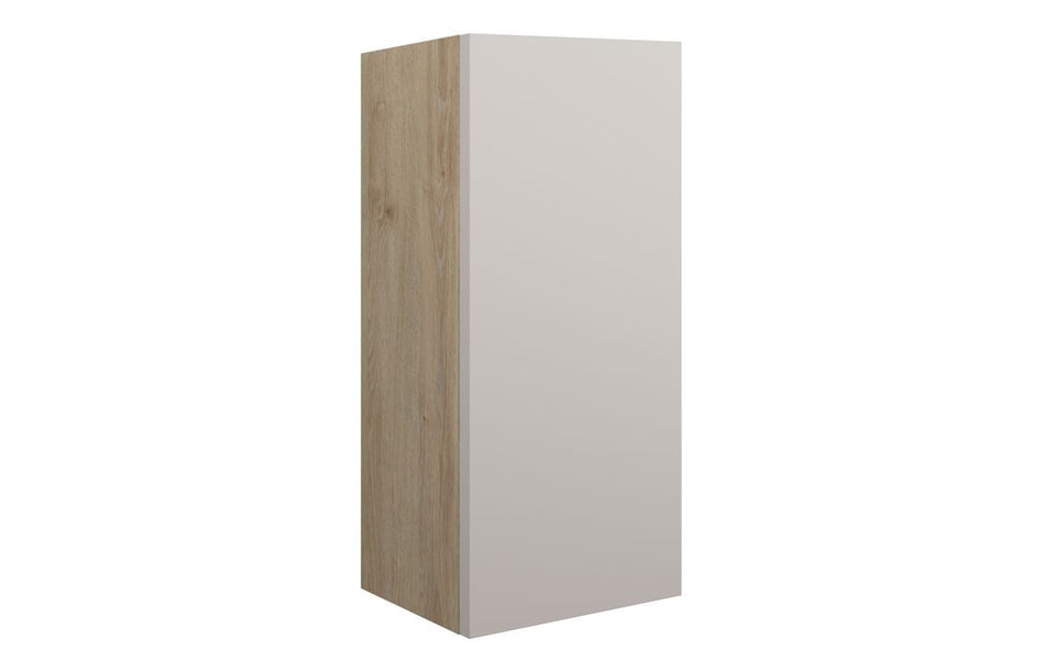 Opulent Boone 300mm Slim Base Unit - Matt Dove Grey / Oak Cabinet (OBC110529)