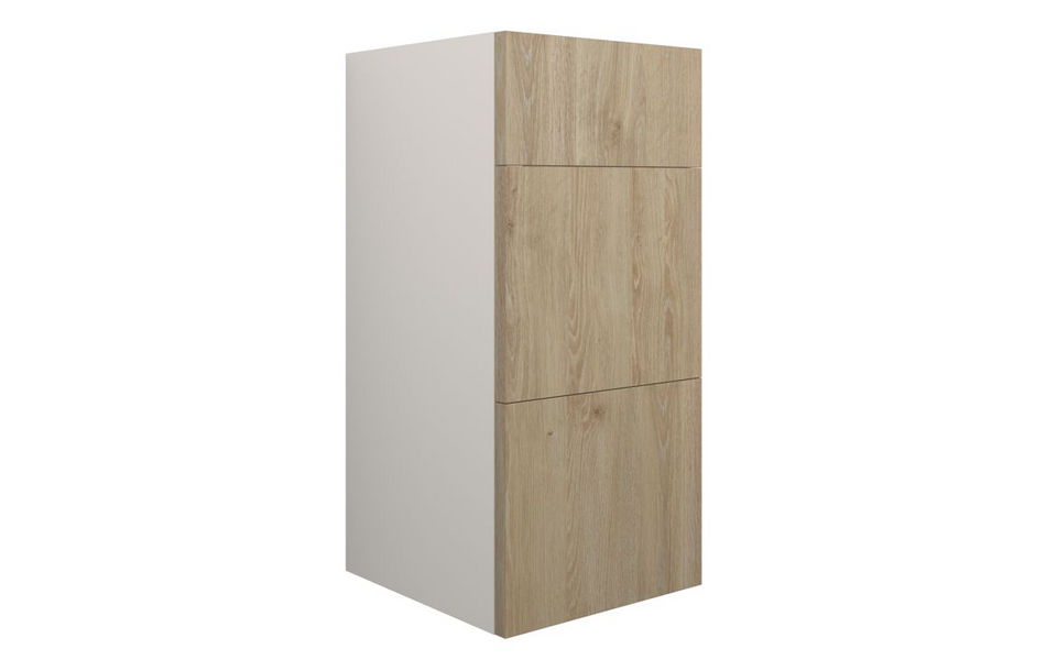 Opulent Boone 300mm Standard 3 Drawer Unit - Havana Oak / Grey Cabinet (OBC110605)