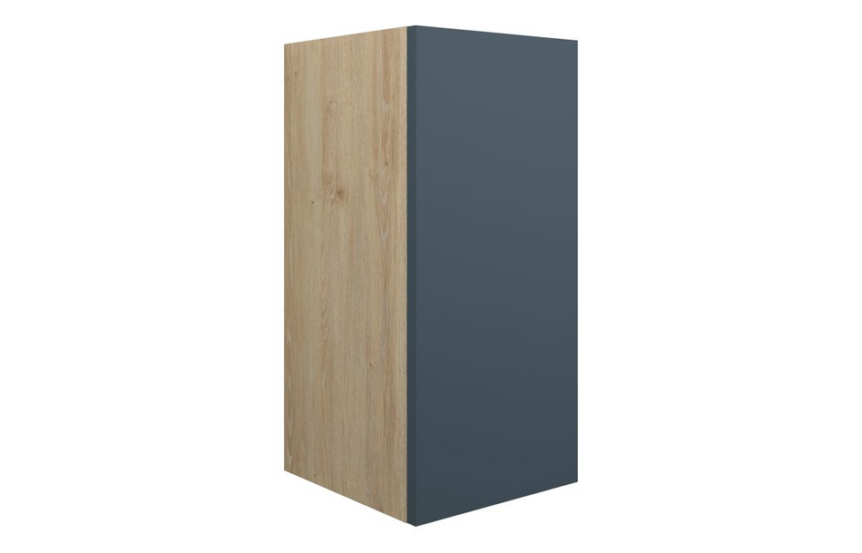 Opulent Boone 300mm Standard Base Unit - Matt Arley Blue / Oak Cabinet (OBC110887)