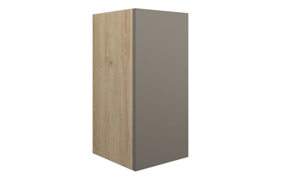 Opulent Boone 300mm Standard Base Unit - Matt Stone / Oak Cabinet (OBC110674)