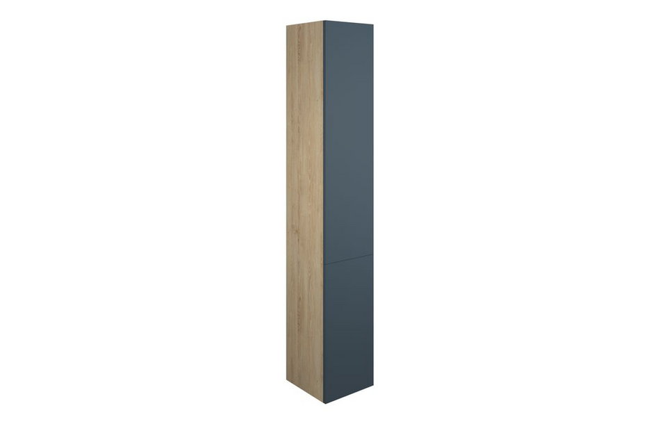 Opulent Boone 300mm Tall Unit - Matt Arley Blue / Oak Cabinet (OBC110893)