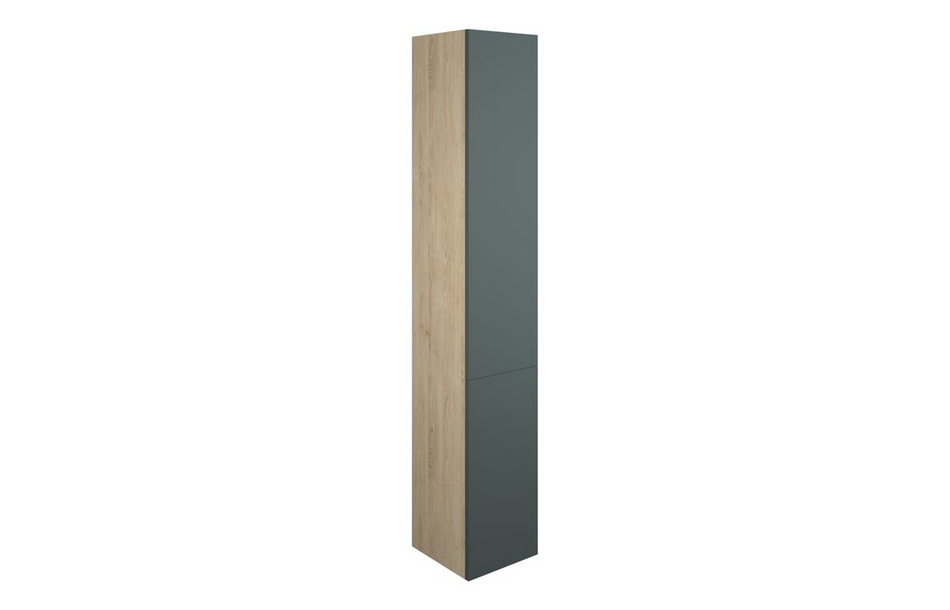 Opulent Boone 300mm Tall Unit - Matt Green / Oak Cabinet (OBC110751)