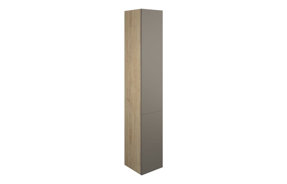 Opulent Boone 300mm Tall Unit - Matt Stone / Oak Cabinet (OBC110680)