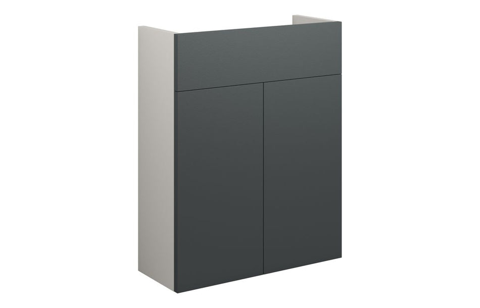 Opulent Boone 500mm Slim Basin Unit - Matt Graphite Grey / Grey Cabinet (OBC110469)