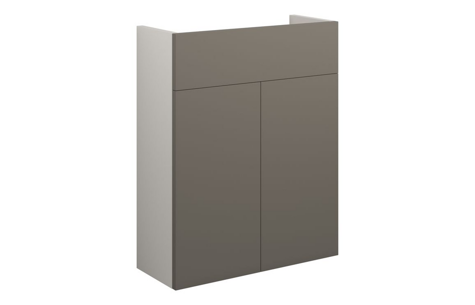 Opulent Boone 500mm Slim Basin Unit - Matt Stone / Grey Cabinet (OBC110682)