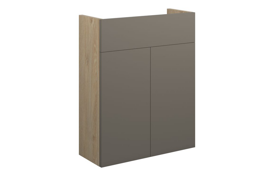 Opulent Boone 500mm Slim Basin Unit - Matt Stone / Oak Cabinet (OBC110683)