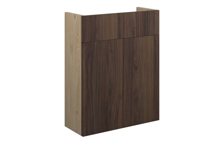 Opulent Boone 500mm Slim Basin Unit - Warm Walnut / Oak Cabinet (OBC110825)