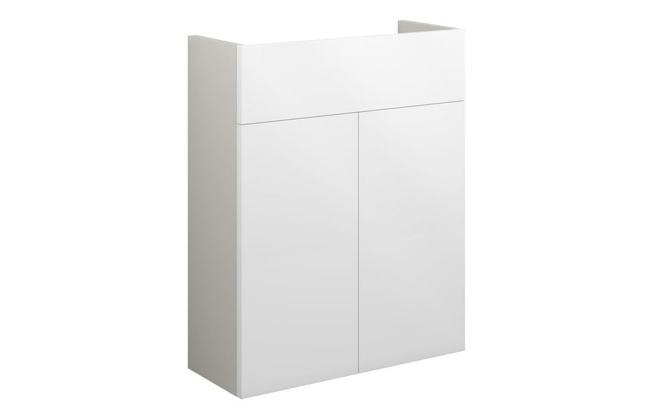 Opulent Boone 500mm Slim Basin Unit - White Gloss / Grey Cabinet (OBC110398)