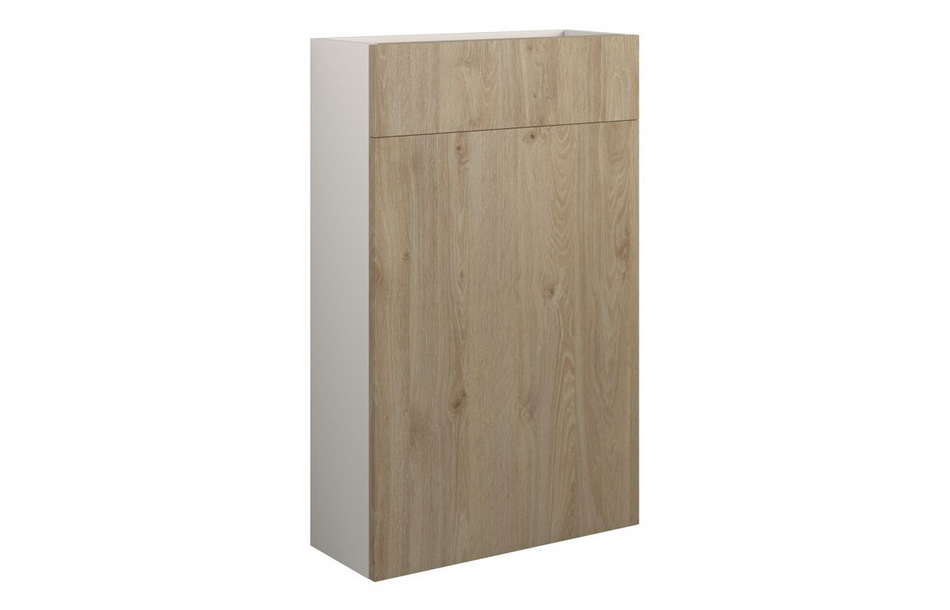 Opulent Boone 500mm Slim WC Unit - Havana Oak / Grey Cabinet (OBC110623)