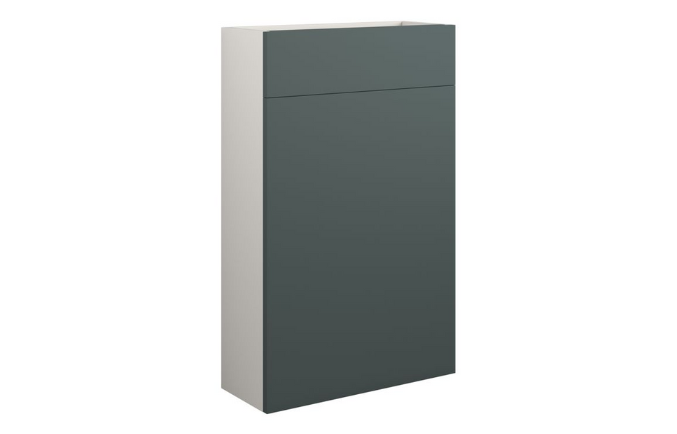 Opulent Boone 500mm Slim WC Unit - Matt Green / Grey Cabinet (OBC110765)