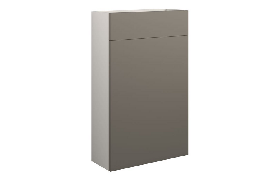 Opulent Boone 500mm Slim WC Unit - Matt Stone / Grey Cabinet (OBC110694)