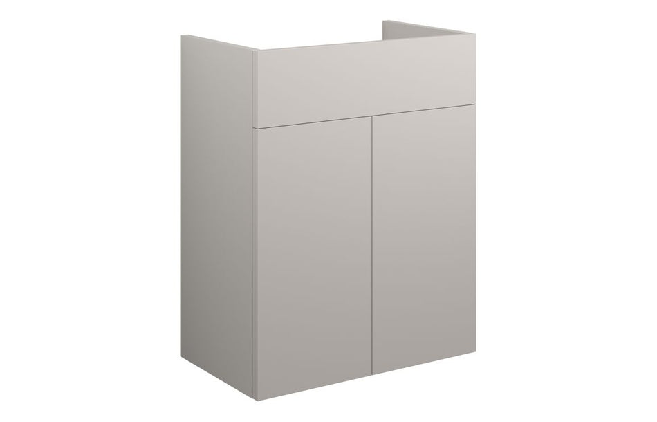 Opulent Boone 500mm Standard Basin Unit - Matt Dove Grey / Grey Cabinet (OBC110543)