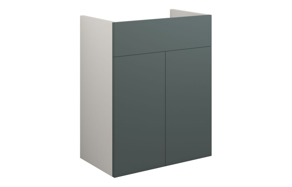 Opulent Boone 500mm Standard Basin Unit - Matt Green / Grey Cabinet (OBC110756)