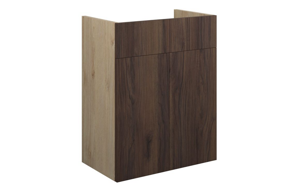 Opulent Boone 500mm Standard Basin Unit - Warm Walnut / Oak Cabinet (OBC110828)