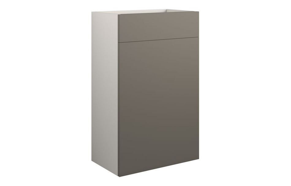 Opulent Boone 500mm Standard WC Unit - Matt Stone / Grey Cabinet (OBC110697)